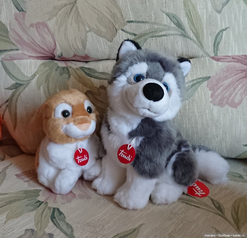 Хаски и Заяц итальянской фирмы TRUDI. Новые, с бирками