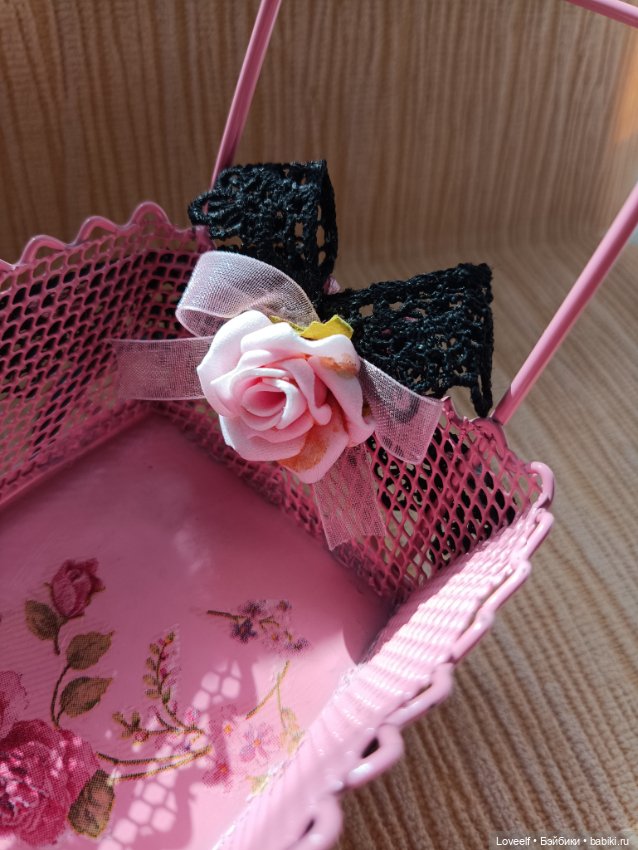 Винтажная тележка для кукольных пупсов (фото 5)