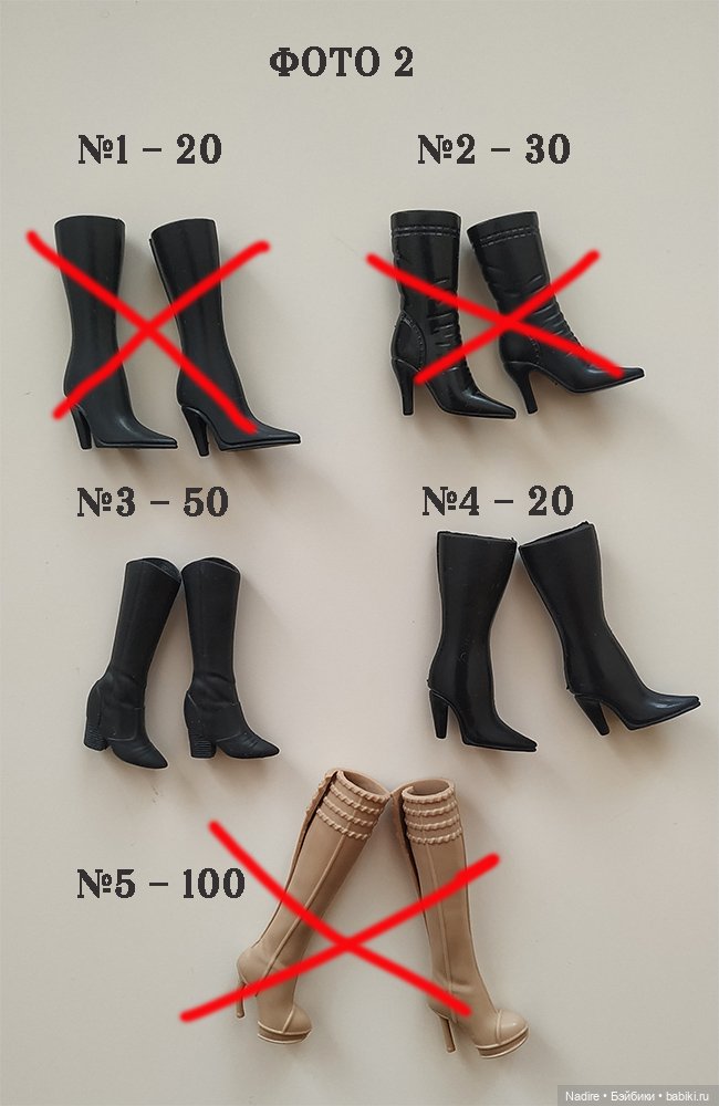 Много обуви для кукол формата 1/6 - Барби (Barbie) и подобных (фото 2)