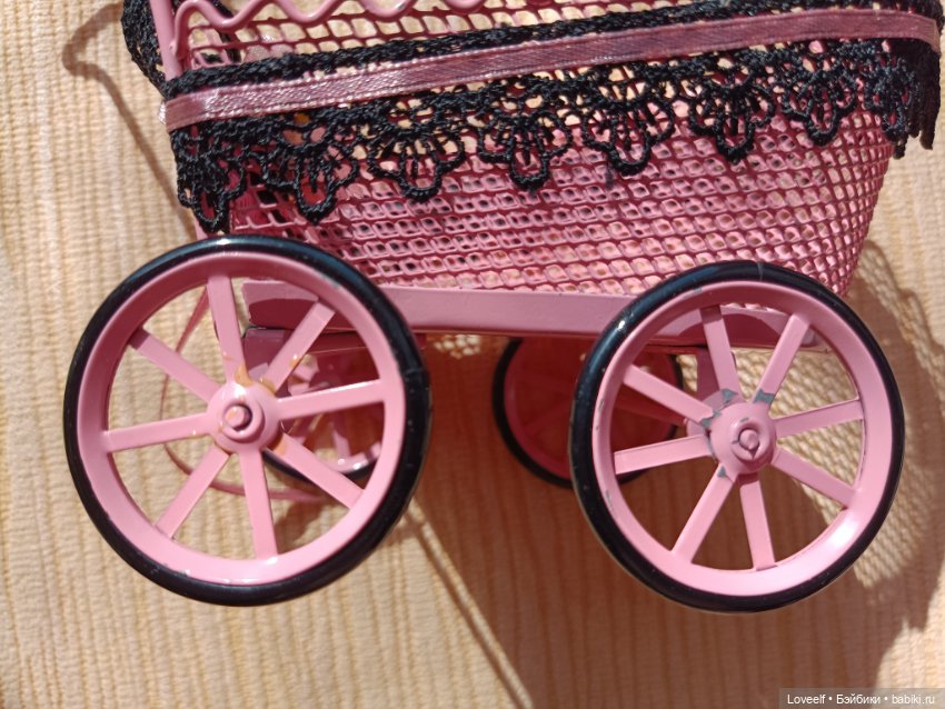 Винтажная тележка для кукольных пупсов (фото 6)