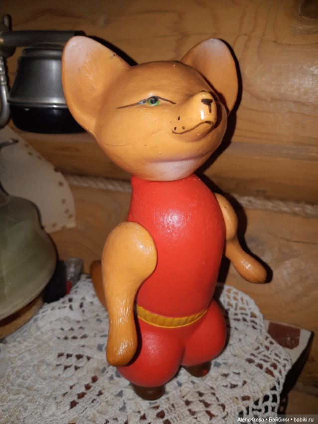 Лиса целлулоид СССР — Винтажные куклы и игрушки детства (фото 7)