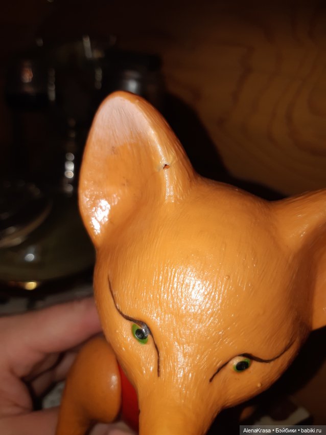 Лиса целлулоид СССР — Винтажные куклы и игрушки детства (фото 3)