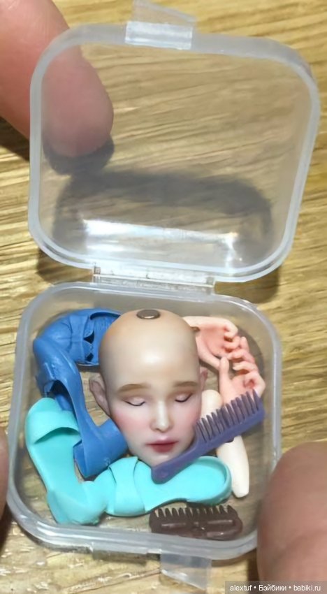 Маленькая авторская шарнирная кукла (фото 5)