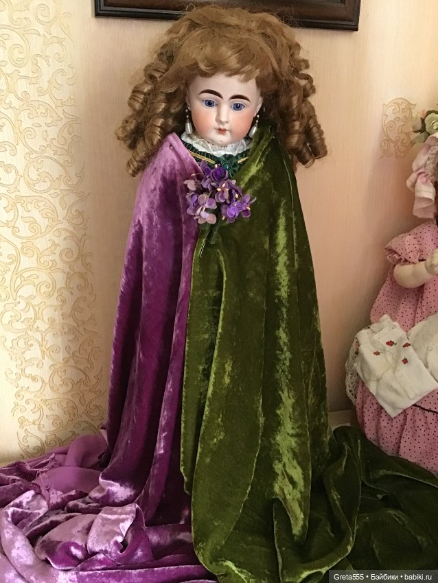 Большой кусок антикварного шелкового бархата , натуральная ткань , оливковый цвет (фото 8)