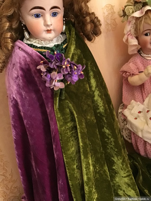 Большой кусок антикварного шелкового бархата , натуральная ткань , оливковый цвет (фото 9)