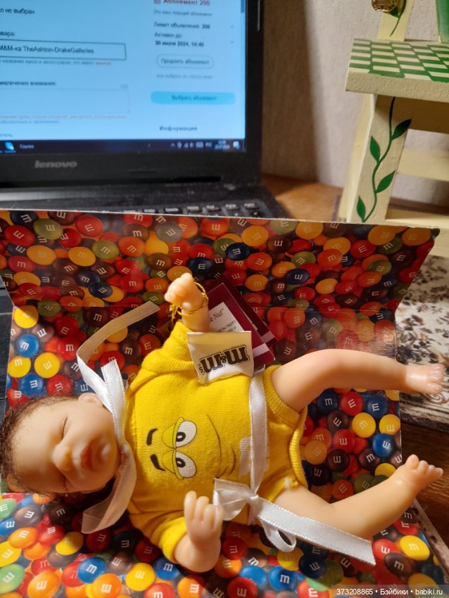 Нежный малышок М&М-ка TheAshton-DrakeGalleries (фото 7)