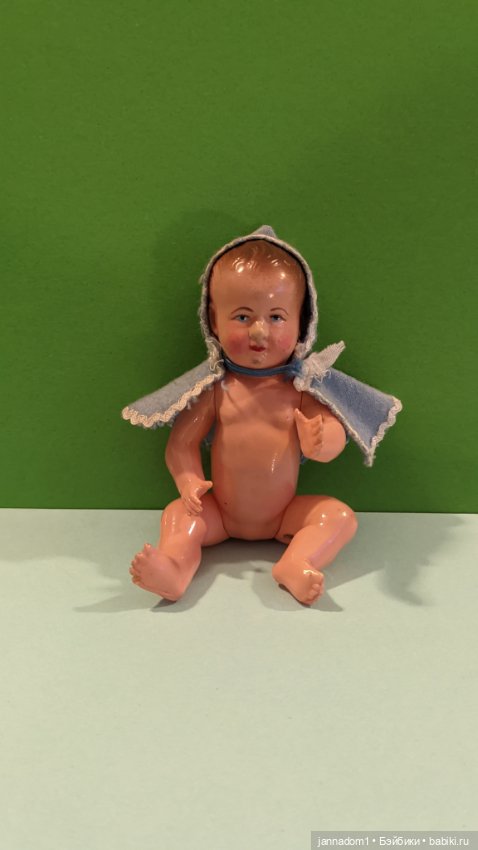 Целлулоидный пупсик Petit Colin, Франция, высота 12 см (фото 2)