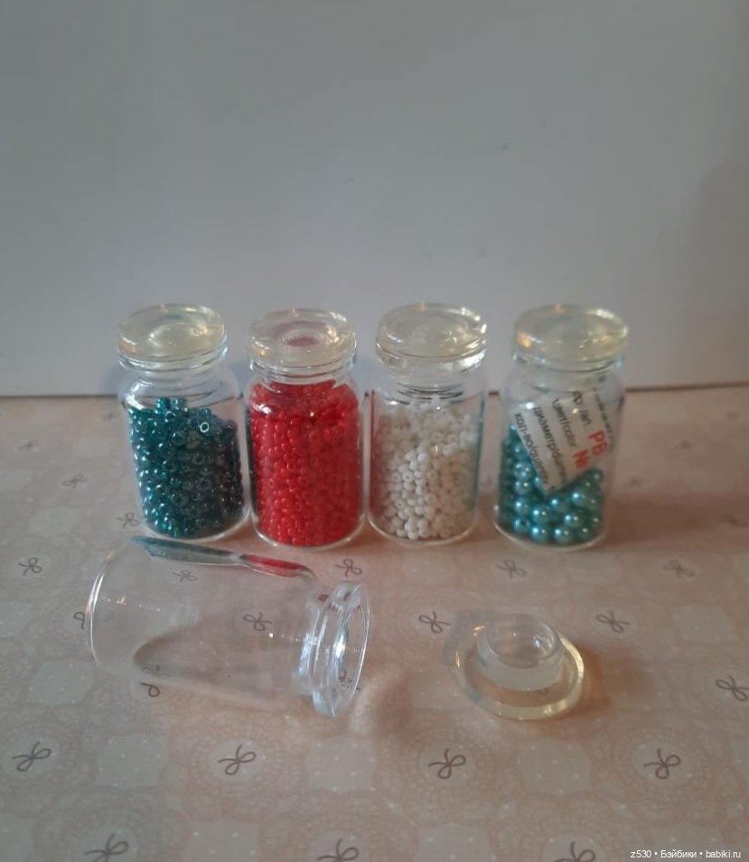 Стеклянные флаконы, мини баночки (фото 2)