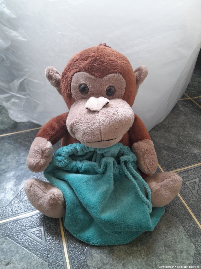 Игрушка Обезьянка с мешком под конфетки (фото 2)