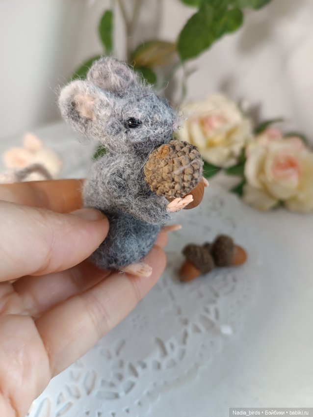 Мышонок миниатюра — Авторские игрушки (фото 3)