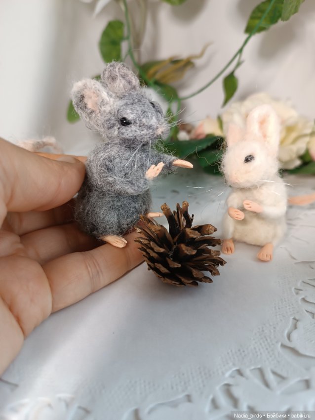 Мышонок миниатюра — Авторские игрушки