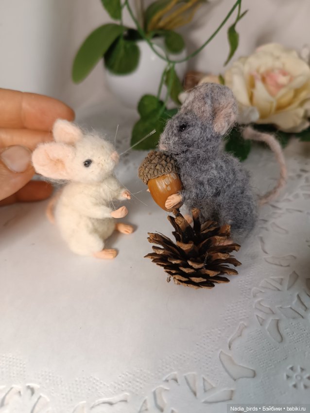 Мышонок миниатюра — Авторские игрушки (фото 6)
