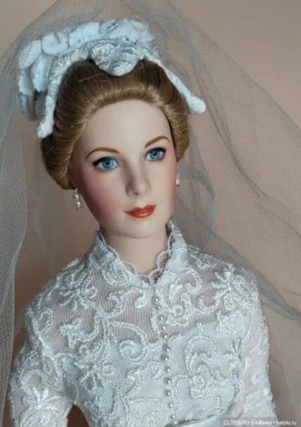 Кукла фарфоровая Грейс Келли Franklin Mint 42см