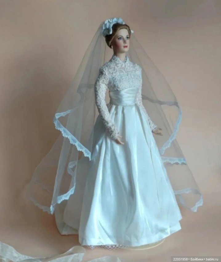 Кукла фарфоровая Грейс Келли Franklin Mint 42см (фото 4)