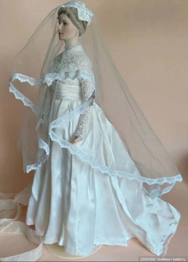 Кукла фарфоровая Грейс Келли Franklin Mint 42см (фото 3)