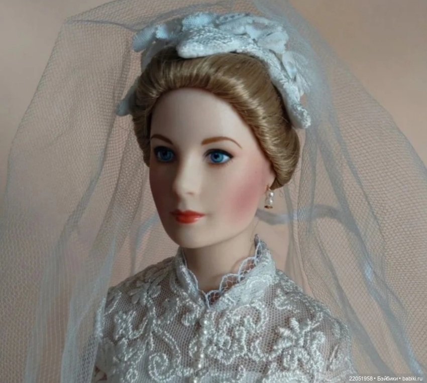 Кукла фарфоровая Грейс Келли Franklin Mint 42см (фото 2)