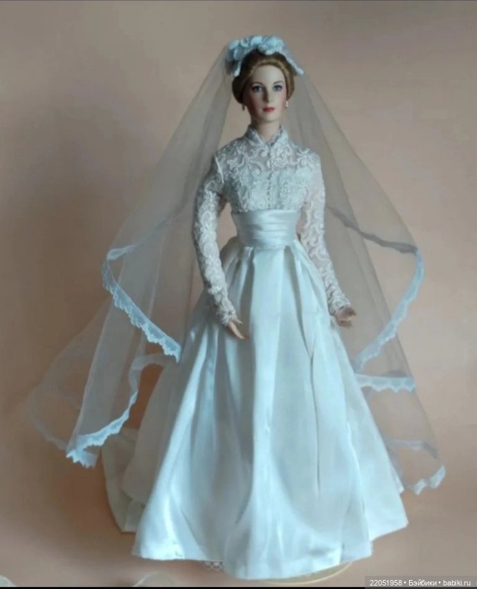 Кукла фарфоровая Грейс Келли Franklin Mint 42см (фото 5)