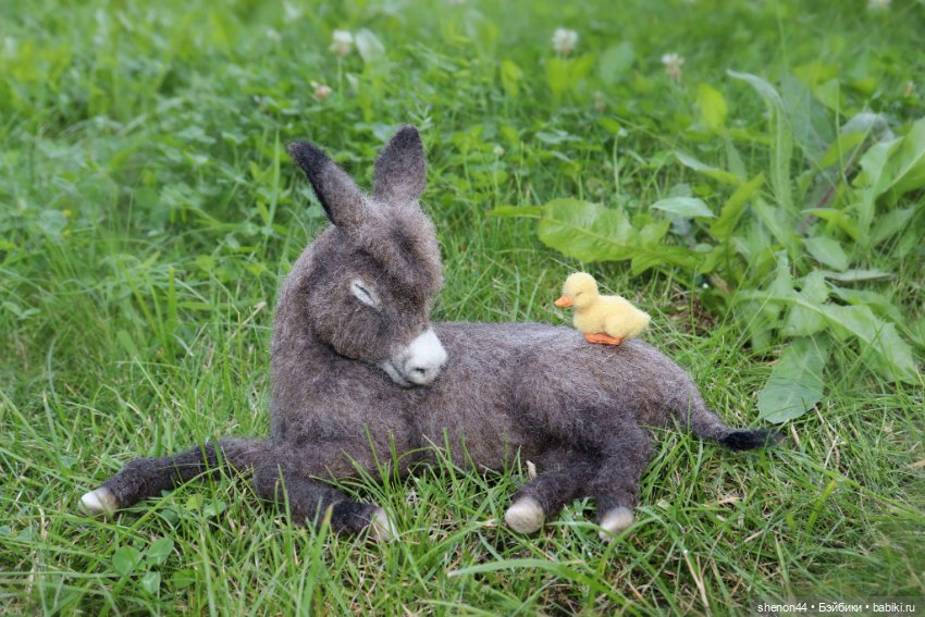 Ослик и утенок. Скидка — Авторские игрушки