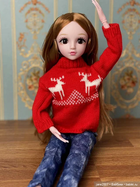 Большая кукла 60 см шарнирная - типа BJD SD - 1/3 - новая в аутфите - Шатенка