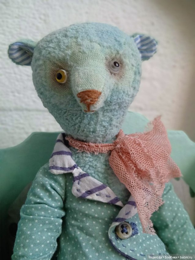 Мишка тедди Бонифаций — Авторские игрушки (фото 6)