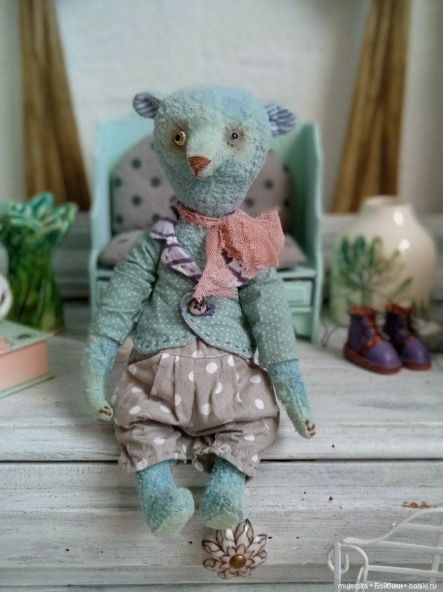 Мишка тедди Бонифаций — Авторские игрушки (фото 2)