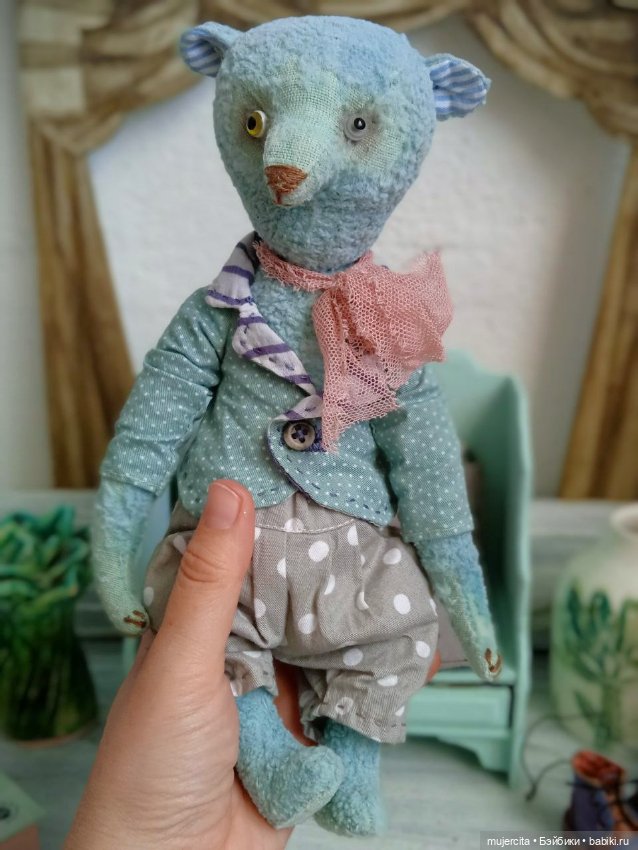 Мишка тедди Бонифаций — Авторские игрушки (фото 4)