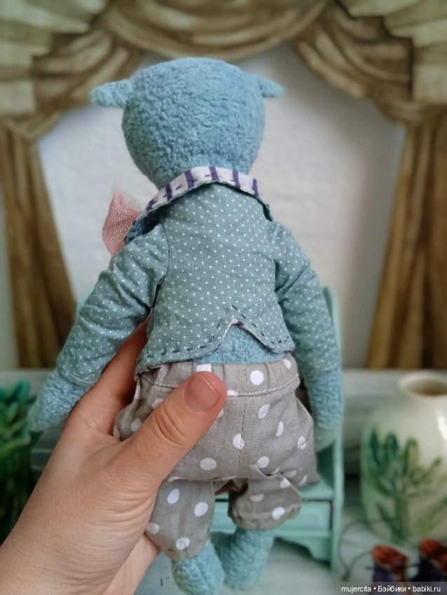 Мишка тедди Бонифаций — Авторские игрушки (фото 3)