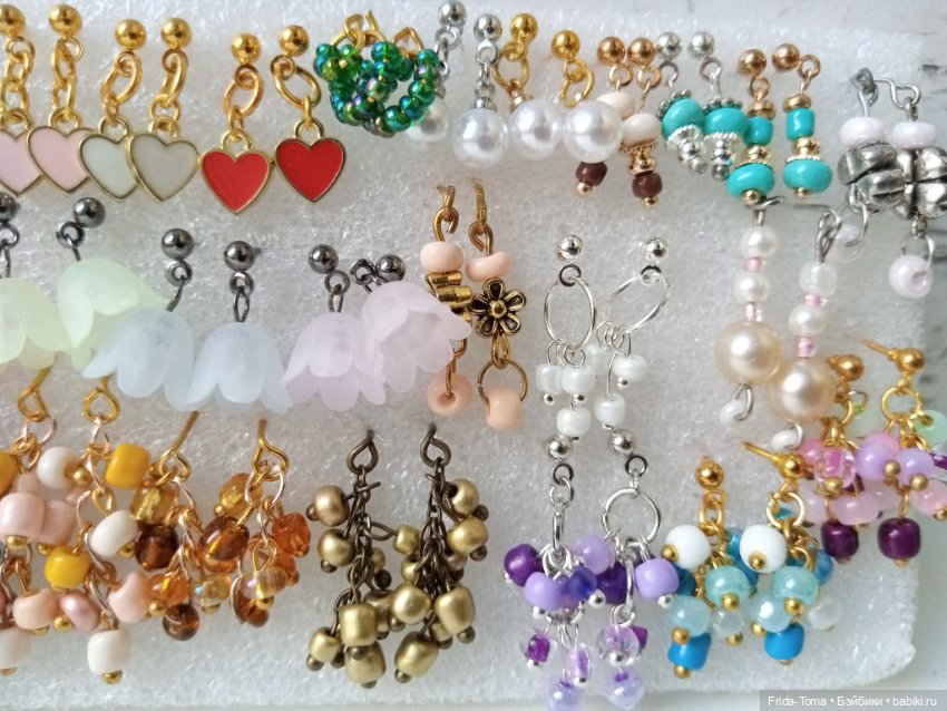 Серьги для Барби Поппи Ню фейс интегрити украшения сережки гроздья сердечки