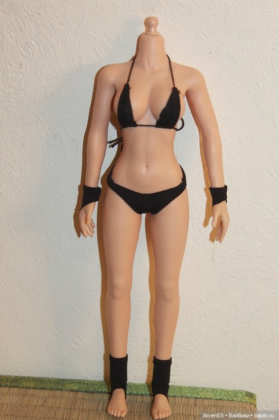 Женское силиконовое тело с пластиковым "скелетом" для экшен голов (фото 2)