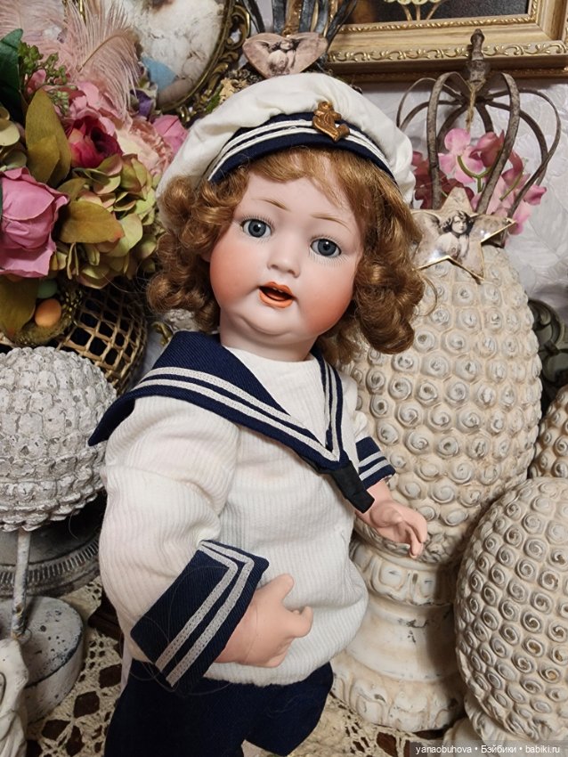 Антикварный малыш Клей Хан 167, рост 34 см