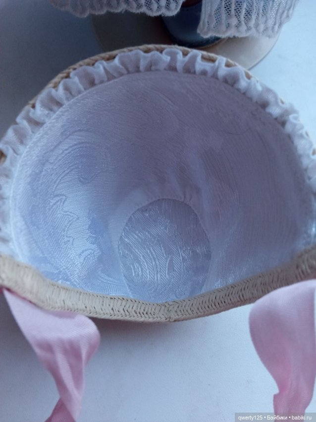 Шляпка-капор из соломки — Одежда для кукол (фото 4)