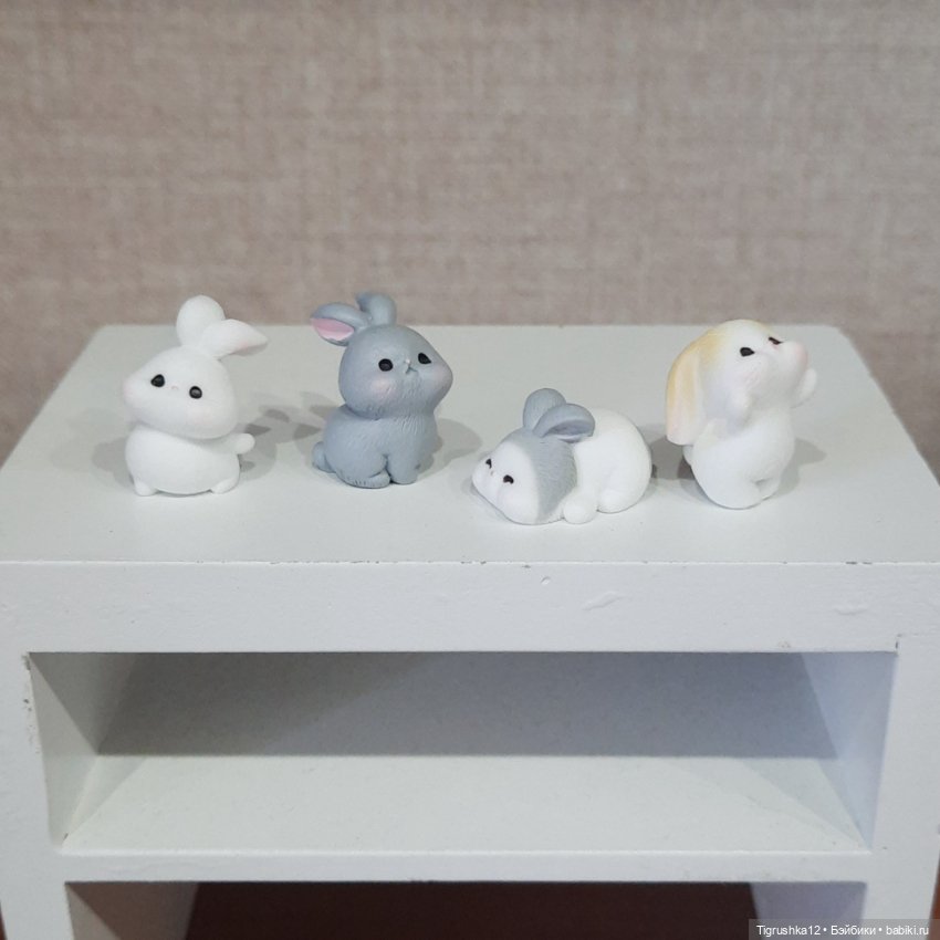 Зайчата лотом #2 — Миниатюра для кукол (фото 2)
