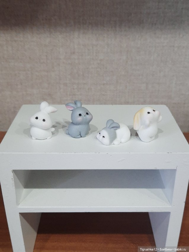 Зайчата лотом #2 — Миниатюра для кукол (фото 3)