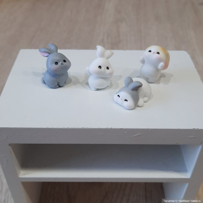 Зайчата лотом #2 — Миниатюра для кукол (фото 5)