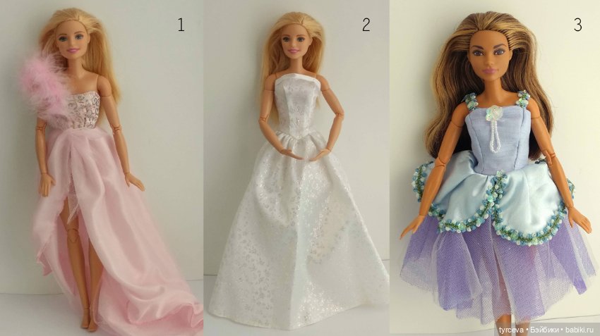 Платья Барби, фирменные аутфиты