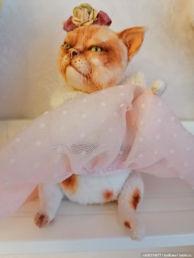 Серьезная кошечкаТедди — Авторские игрушки (фото 7)