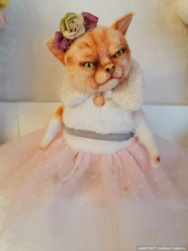 Серьезная кошечкаТедди — Авторские игрушки (фото 8)