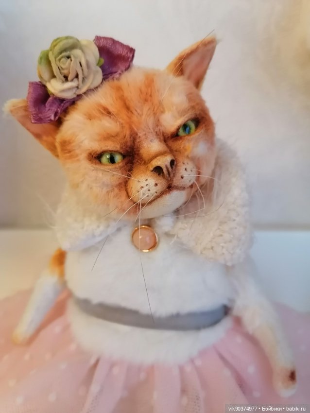 Серьезная кошечкаТедди — Авторские игрушки (фото 9)