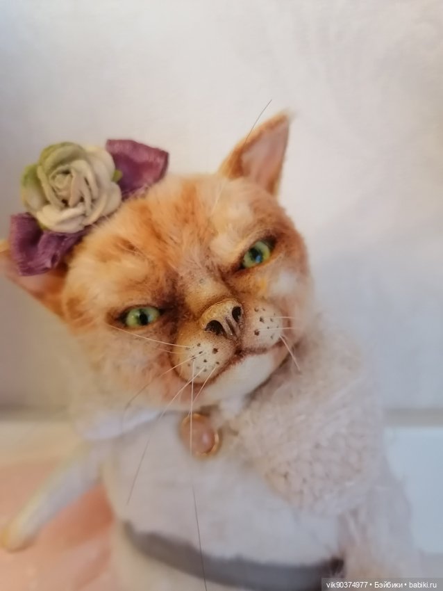 Серьезная кошечкаТедди — Авторские игрушки (фото 2)