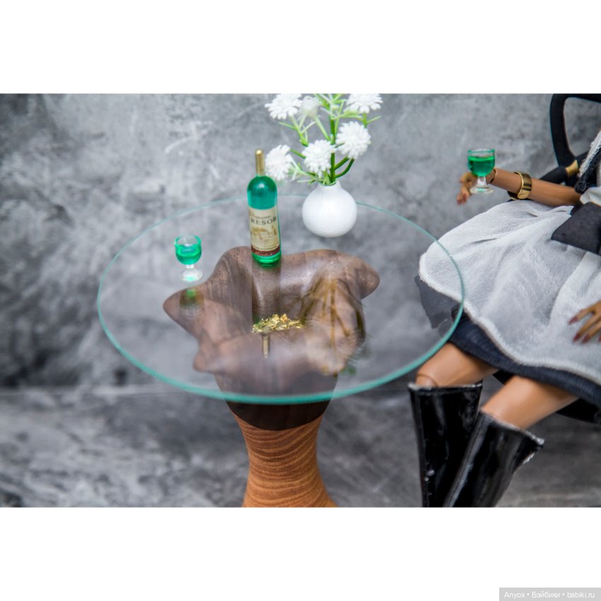 Кофейный Столик - Цветок — Кукольная мебель