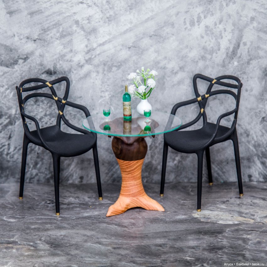 Кофейный Столик - Цветок — Кукольная мебель