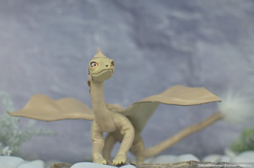 Золотистый дракончик — Авторские игрушки (фото 10)