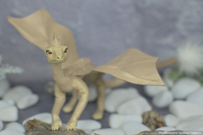 Золотистый дракончик — Авторские игрушки (фото 7)