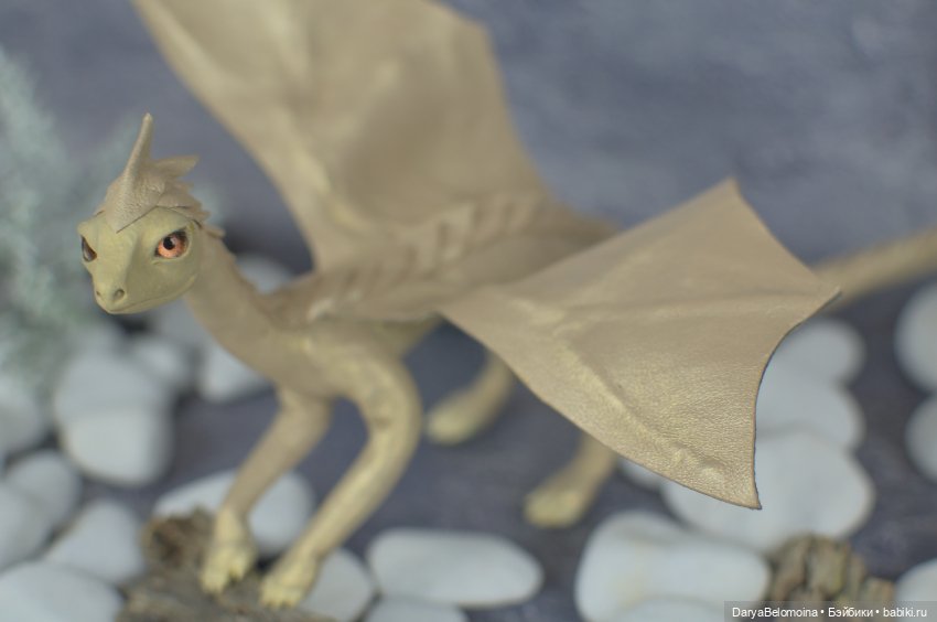 Золотистый дракончик — Авторские игрушки (фото 9)