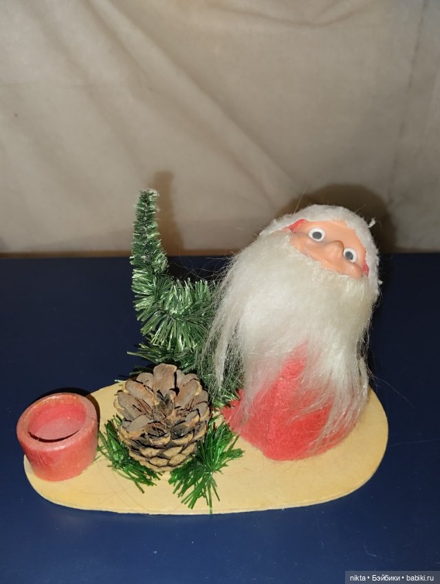 Ёлочная игрушка ГДР Подсвечник под елку