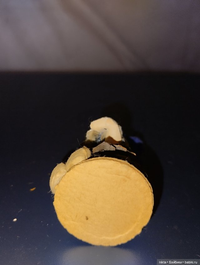 Ёлочная игрушка ГДР Девочка шишка (фото 5)