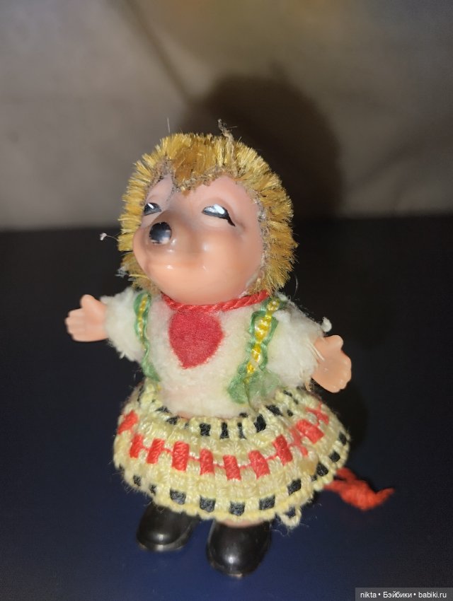Кукла ГДР Ежик — Винтажные куклы и игрушки детства