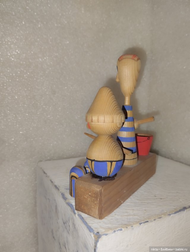 Деревянная игрушка СССР Рыбачки (фото 5)