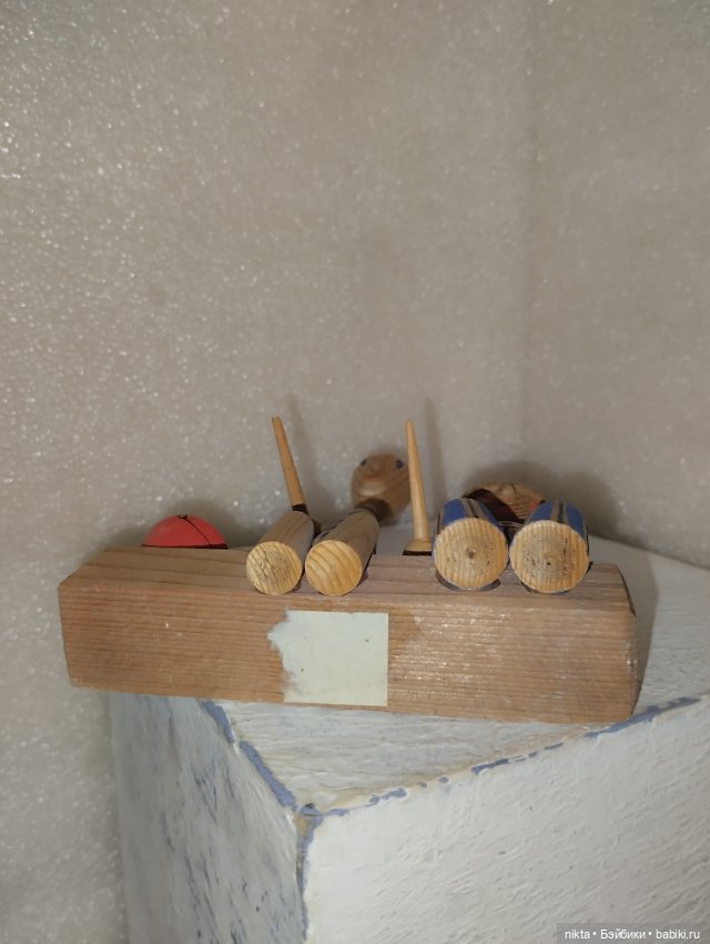 Деревянная игрушка СССР Рыбачки (фото 7)