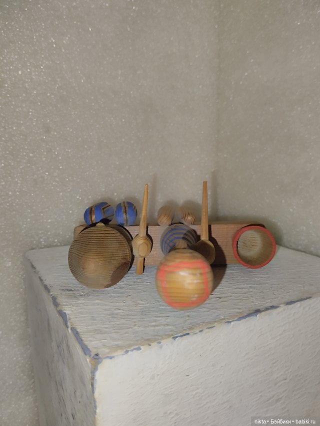 Деревянная игрушка СССР Рыбачки (фото 8)